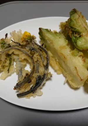 紅菜苔と子持ち高菜の天ぷら-レシピのメイン写真