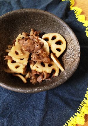 ズボラ主婦の蓮根と牛肉のしぐれ煮-レシピのメイン写真