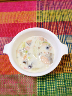 離乳食完了期☆白菜と鮭のクリーム煮-レシピのメイン写真