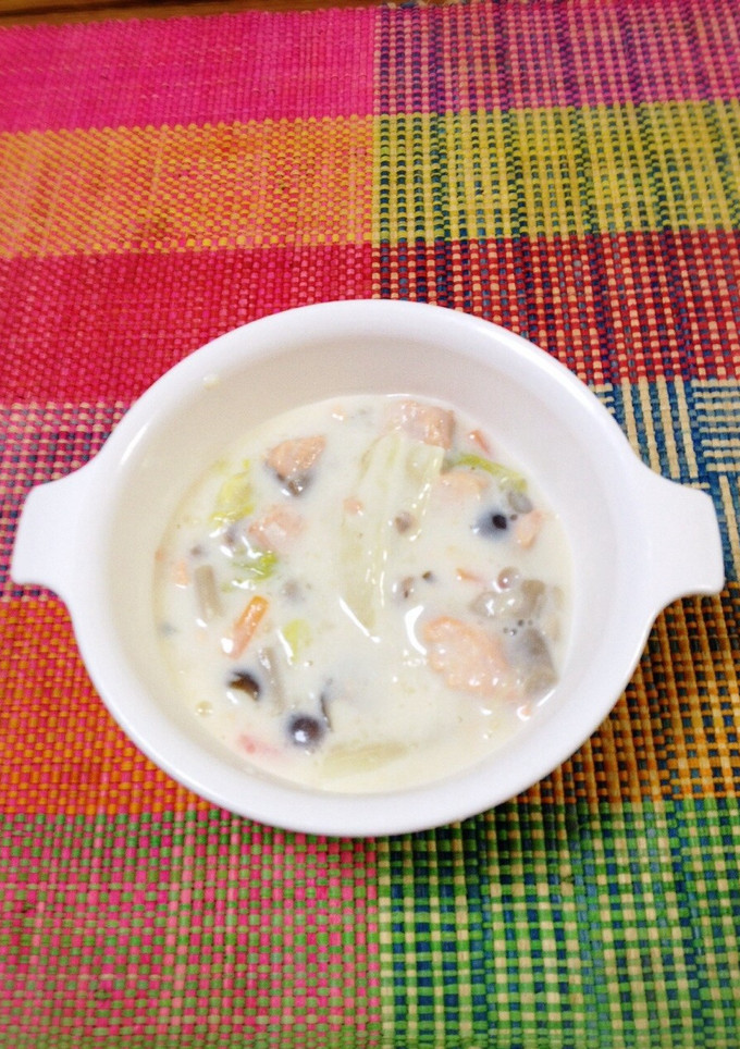 離乳食完了期☆白菜と鮭のクリーム煮-レシピのメイン写真