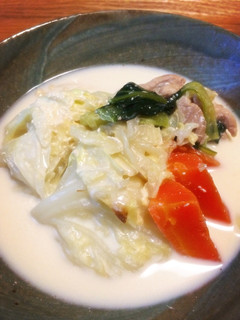 冷蔵庫のお野菜と豆乳で 簡単クリーム煮-レシピのメイン写真