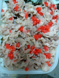 豚肉炒めてお弁当☆彡-レシピのメイン写真