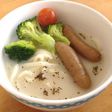 中華風牛乳スープでほっこりあったかうどん