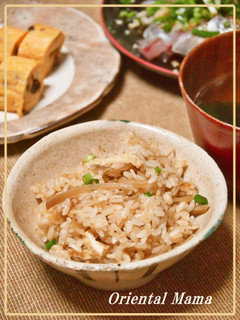 醤油味な新生姜の炊き込みご飯-レシピのメイン写真