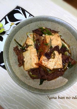 フライパンで!肉豆腐-レシピのメイン写真