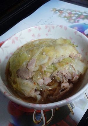 キャベツと豚バラの重ね蒸し煮-レシピのメイン写真
