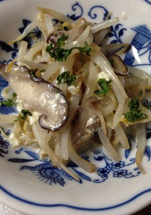 レンチン もやしと椎茸-レシピのメイン写真
