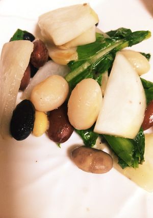超簡単 時短 カブと豆ミックス炒め 弁当-レシピのメイン写真