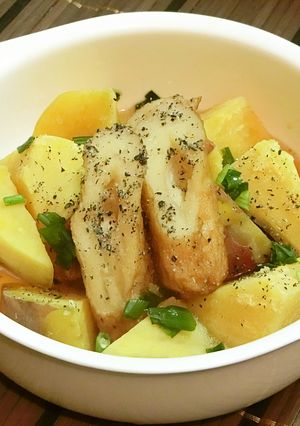 安納芋と練り物の煮物-レシピのメイン写真