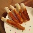 ポッキー??ちくわ??餃子の皮巻き巻き