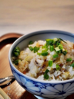 鯵の干物入り炊き込みご飯-レシピのメイン写真