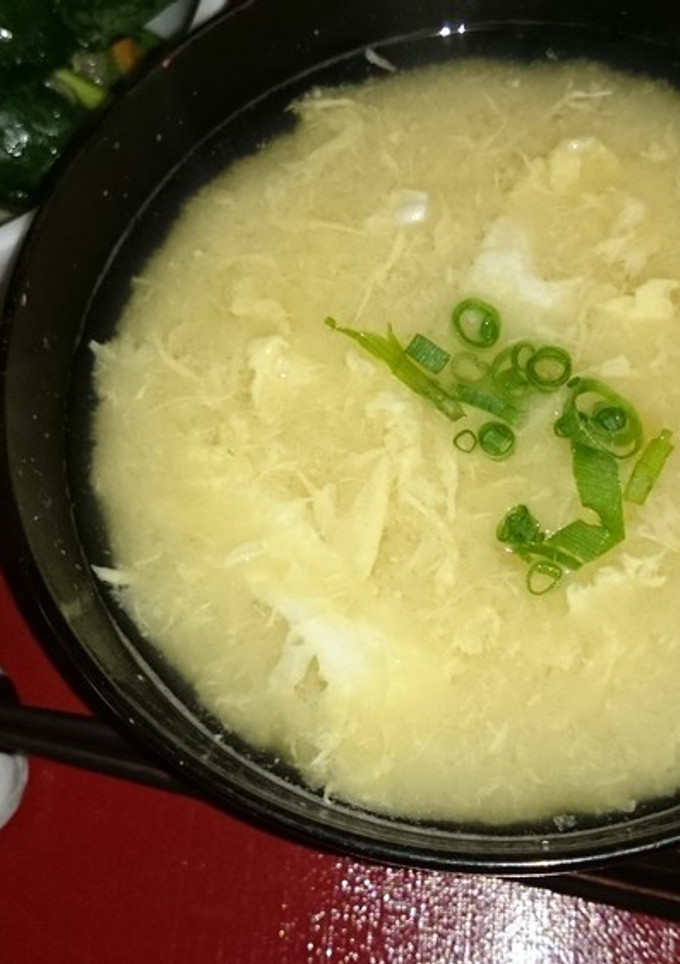 かき玉とろろみそ汁-レシピのメイン写真