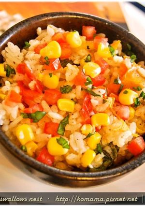 黑木耳番茄玉米飯．柯媽媽の植物燕窩-レシピのメイン写真
