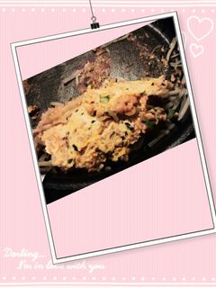 節約!もやしと納豆のオムレツ風♪-レシピのメイン写真