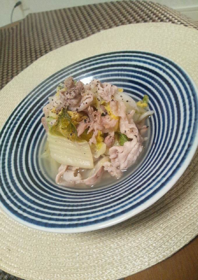 楽らく♪白菜と豚肉のさっと煮-レシピのメイン写真