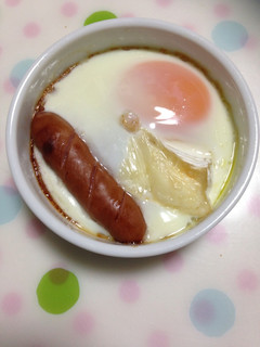 ハムエッグカマン-レシピのメイン写真