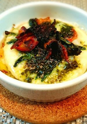 ほうれん草のバジルソテーココットカマン☆-レシピのメイン写真