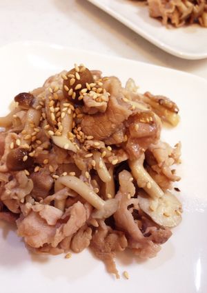 豚肉としめじのパパッと塩炒め-レシピのメイン写真