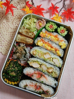 カラフルdeボリューミー♪おにぎらず弁当-レシピのメイン写真