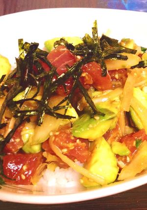 アヒポキ丼-レシピのメイン写真
