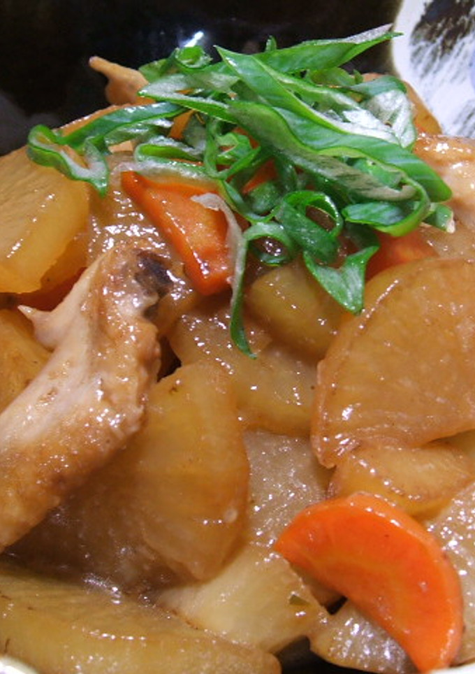節約☆手羽先の先っちょ＆大根の煮物-レシピのメイン写真