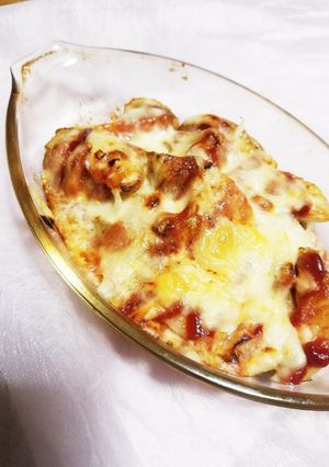 ポテトチーズ焼き☆+ケチャップde♪-レシピのメイン写真