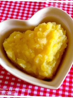 離乳食やおやつに♡りんごきんとん-レシピのメイン写真