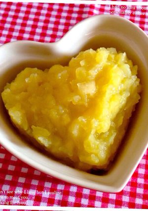 離乳食やおやつに♡りんごきんとん-レシピのメイン写真