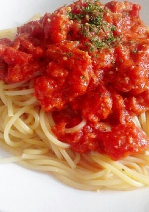 がーりっくツナトマトパスタ♪-レシピのメイン写真