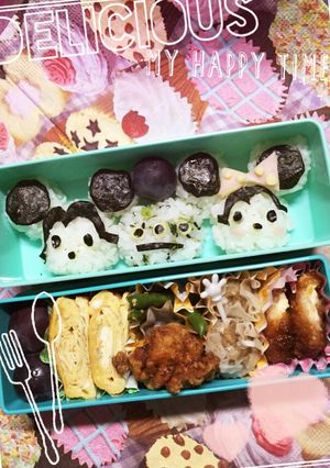 ツムキャラ弁当-レシピのメイン写真