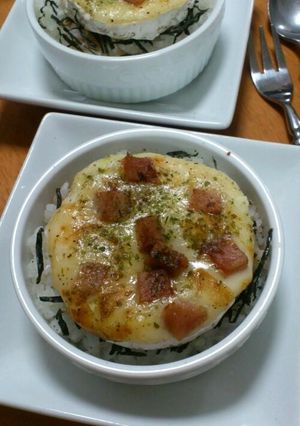 ココットカマンベール丼-レシピのメイン写真
