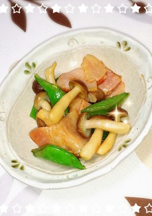 簡単☆しめじのとベーコンのバター醤油炒め-レシピのメイン写真