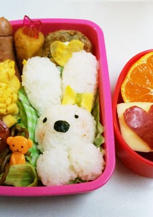 簡単☆うさちゃん弁当-レシピのメイン写真