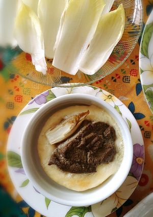 蟹味噌とちこりのココットカマン-レシピのメイン写真