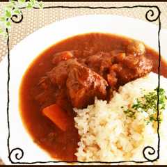 A picture of *牛肉の野菜ジュース煮込み*.