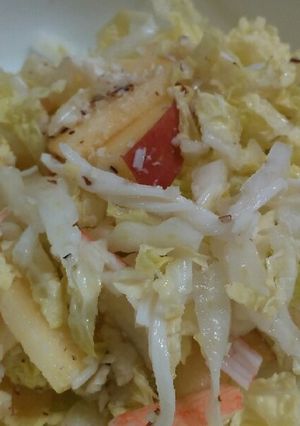 白菜とりんごとアーモンドのサラダ-レシピのメイン写真