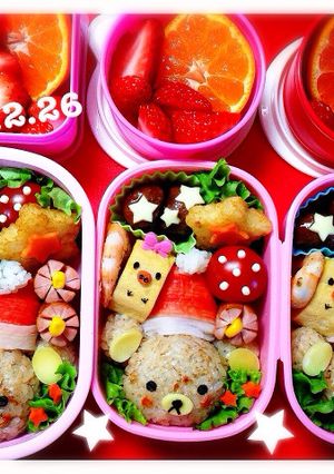 簡単★クリスマス★リラックマ★キャラ弁-レシピのメイン写真