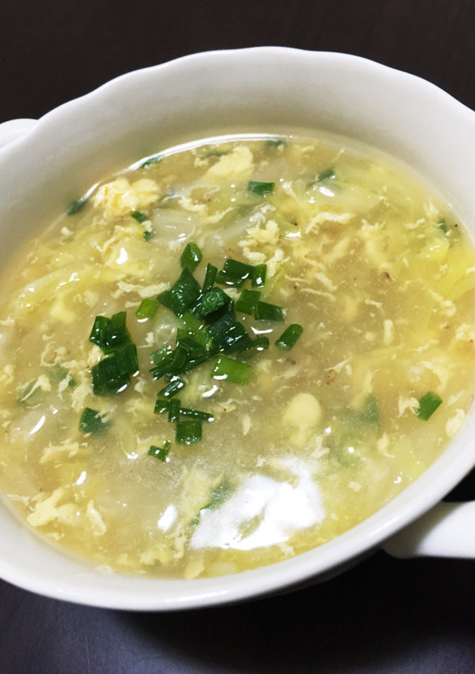 白菜☆とろとろ白菜の卵スープ-レシピのメイン写真