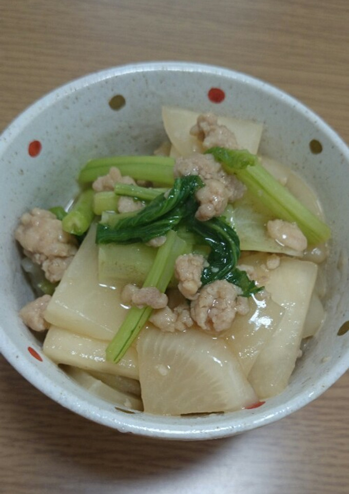 簡単！カブとひき肉和風あんかけ-レシピのメイン写真