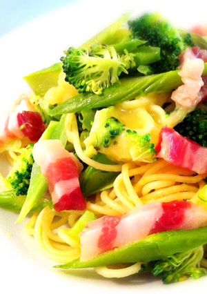 美肌野菜とパンチェッタのパスタ-レシピのメイン写真