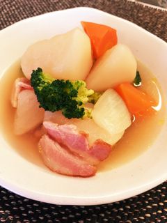かぶとゴロゴロ野菜のスープポトフ♡-レシピのメイン写真
