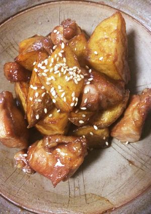 ほくほくじゃが芋と鶏肉の甘辛炒め-レシピのメイン写真