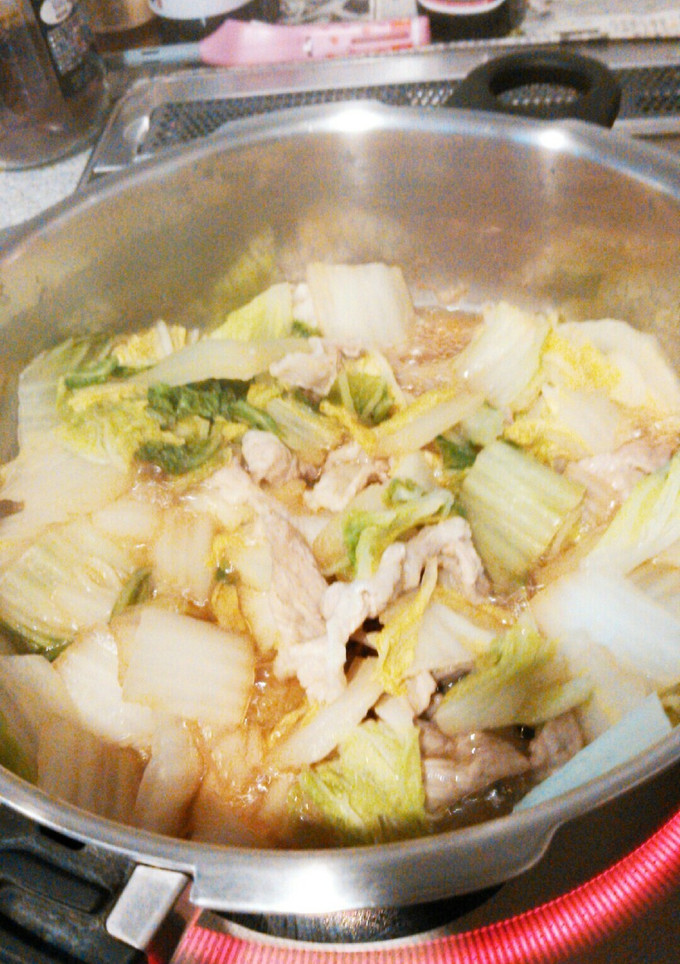 とっても簡単白菜と豚肉の煮浸し-レシピのメイン写真