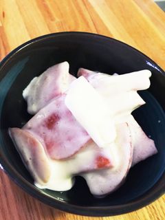 柿とりんごのヨーグルトサラダ 朝食にも-レシピのメイン写真