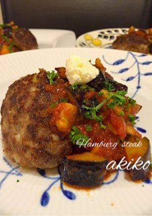 具沢山ソースのハンバーグ-レシピのメイン写真