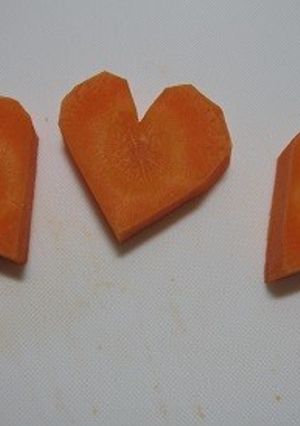 ハートのにんじん-レシピのメイン写真