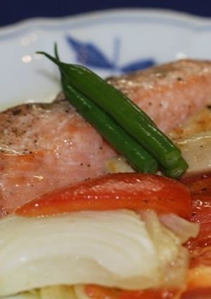 秋鮭のホイル焼き*ヘルシー版*-レシピのメイン写真