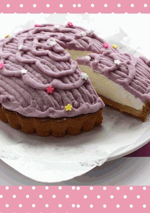ほっこり♡紫芋のモンブランタルト風ケーキ-レシピのメイン写真
