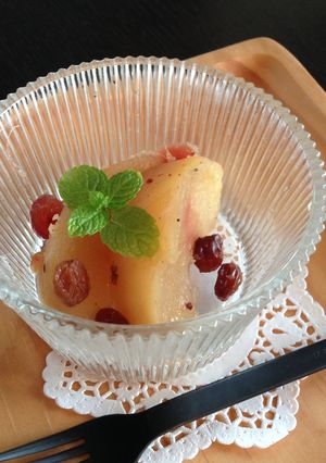 ＊りんごのコンポート＊　マクロビ-レシピのメイン写真