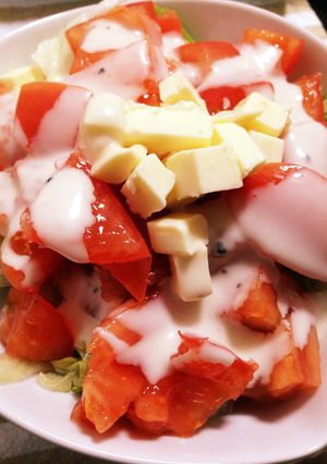 トマトとベビーチーズのサラダ-レシピのメイン写真